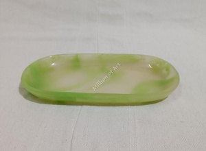 Plateau rond en résine de Style médiéval de haute qualité élégant affichage de maquillage haut de gamme et assiette de boisson pour la décoration de la chambre - Product Image 6