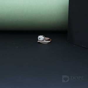 Adorable anillo de diamantes ovalado Plata de ley estilo hielo 925 Anillo de diamantes de plata esterlina para cada lugar - Product Image 3