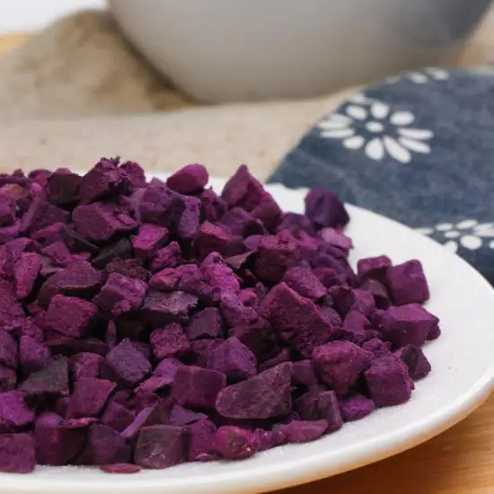 ベトナムからの冷凍乾燥紫ヤム栄養価の高い高品質の卸売