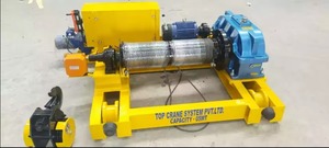 New Heavy Duty Electric Wire Rope <b>Crab</b> Hoist 5 MT Capacity Remote Control Steel Construction Industrial Export Use - Product Image 4