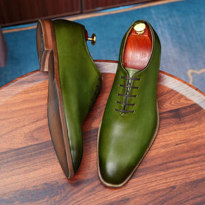 Chaussures Oxford en cuir de vachette pleine fleur avec talon amorti et design antidérapant, chaussures habillées pour hommes, chaussures en cuir - Product Image 2