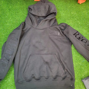 Vente en gros personnalisé de haute qualité luxe Designer lourd 100% coton pull à capuche imprimé et logo brodé - Product Image 1