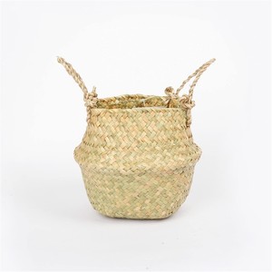 ตะกร้าใส่เครื่องเขียนจากหญ้าทะเลธรรมชาติ ราคาถูกที่สุด ที่ใส่ปากกาจากหญ้าทะเล ภาชนะสำหรับวางบนโต๊ะ - Product Image 3