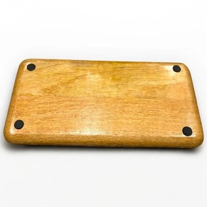 Plateau de service décoratif élégant cerf Silhouette en bois magnifiquement conçue Accents de vacances festifs - Product Image 5