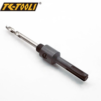 Mandril para sierra perforadora SDS TC-Tools con rosca 1/2"-20UNF, acero de alto carbono y acero de alta velocidad, compatible con sierras perforadoras de 14-30 mm