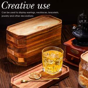 Plateau à charcuterie rectangulaire en bois, plateau à fromage, cadeaux d'affaires écologiques, ustensiles de cuisine faciles à nettoyer, vente en gros - Product Image 3