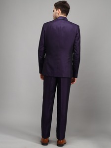 Vente flash Costume formel pour homme en violet foncé 5 pièces pour événements d'entreprise uniques, dîners d'anniversaire et occasions graves - Product Image 2