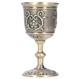 Vintage Metal en relieve Copa de vino exportador Arte Artesanía Decoración Adornos para el hogar del fabricante de la India - Product Image 3