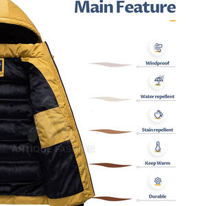 Low Price High Quality Custom Logo Printed <b>Men</b> Puffer Jacket Plus Size Customized Puffer Jacket For <b>Men</b> - Product Image 5