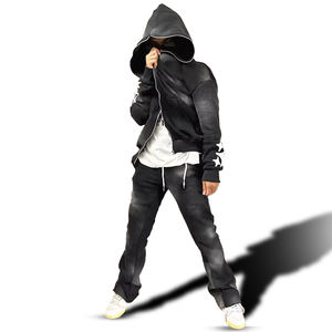 Survêtement personnalisé entièrement orné de strass, style scintillant, pour soirée ou décontracté, technique d'impression, sweat à capuche - Product Image 4