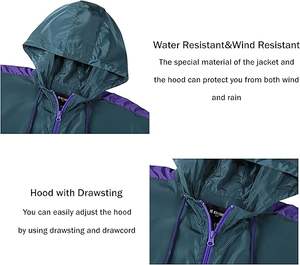 Chaqueta Cortavientos Impermeable Ligera y Personalizable de Manga Larga para Equipos al Aire Libre, Agrega Tu Propio Logotipo - Product Image 4