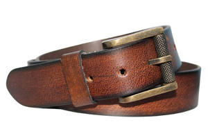 Ceinture de profil en cuir de peau de vache à impression personnalisée décontractée avec alliage pour boucle personnalisation du fournisseur en gros disponible - Product Image 3