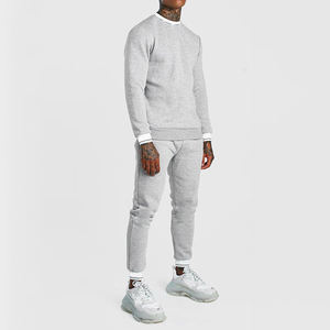 ชุดวอร์มเทรนนิ่งแบบยูนิเซ็กซ์ ทรงโอเวอร์ไซส์ ผ้าหนา ชุดเซ็ตเสื้อสเวตเชิ้ตคอกลมและกางเกงขายาวสำหรับผู้ชาย - Product Image 1
