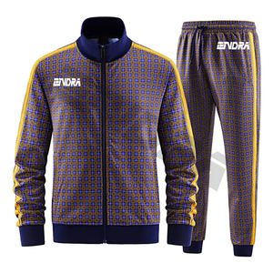 Conjunto deportivo de forro polar para hombre con diseño de logotipo personalizado, hecho para entrenamiento deportivo en el gimnasio, comodidad de primavera y estilo activo diario, ¡disfrútalo ahora! - Product Image 1