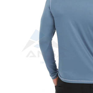 Camisetas Deportivas de Manga Larga con Cuello Redondo para Hombre, Tallas Grandes, Más Vendidas, OEM, Nuevas, Tejido de Alto Rendimiento - Product Image 6