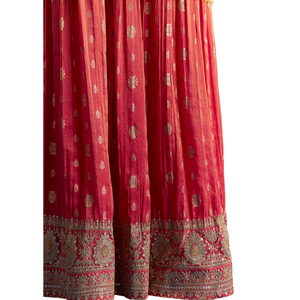 Vente en gros de vêtements ethniques pour femmes tenue de festival personnalisée en usine OEM Kurta en tissu jaune serti de palazzo Zari et de fleurs Dupatta - Product Image 6