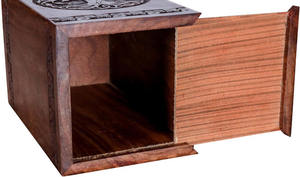 โกศไม้คุณภาพสูงสำหรับงานศพและฝังศพผู้ใหญ่ ทำด้วยมือ พร้อมโลโก้สั่งทำ ราคาประหยัด - Product Image 6