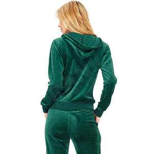 Hot Sale Cotton Velvet <b>Tracksuits</b> Women Luxury Casual 2 Piece Set Custom Logo Factory Wholesale - Product Image 2