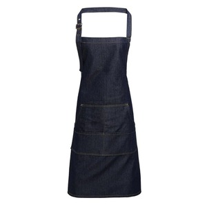 Delantal de Babero con delantales de bolsillo Herramienta resistente al desgaste de cocina Delantal de restaurante reutilizable - Product Image 1