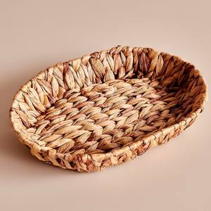 Bandeja ovalada de jacinto de agua, contenedor de almacenamiento, bandejas decorativas para servir, de un productor de Vietnam. - Product Image 1