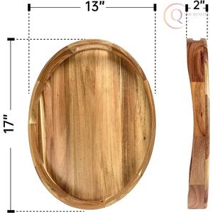 Plateau de service en bois au design classique, idéal pour le service quotidien - Product Image 2