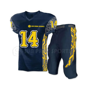 Conjunto de uniforme de fútbol americano personalizable de alta calidad, diseño de manga corta para ropa deportiva - Product Image 1