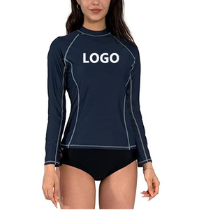 OEM UPF 50 + Mujeres Rash Guard Quick Dry Surf Swim Shirts Rashguard Manga larga Uv Protección solar Camisas de compresión - Product Image 6