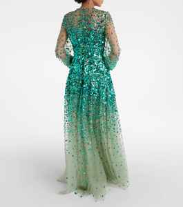 Robe de soirée robe de femme pour la fête paillettes perlées robe de soirée élégante en satin pour dîner de luxe - Product Image 5