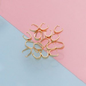 3*7mm thép không gỉ hạt giống khóa <span class=keywords><strong>Clasp</strong></span> móc mặt dây chuyền Pinch Bail clasps Vòng cổ móc Clip kết nối cho đồ trang sức làm việc tìm kiếm - Product Image 1