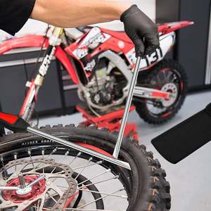 Set di cucchiai rapidi per pneumatici in acciaio di ferro da 15 pollici per la riparazione di pneumatici per auto e pneumatici Tubeless strumento valvola di protezione del cerchio - Product Image 1