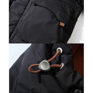 Chaqueta acolchada con capucha OEM, la más vendida, ropa de invierno Formal transpirable, chaqueta acolchada informal de talla grande para hombre - Product Image 5