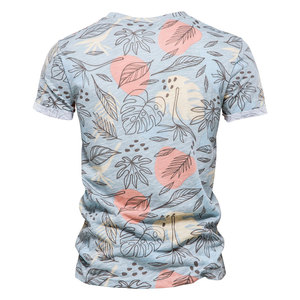 เสื้อยืดพิมพ์ลายแขนสั้นพิมพ์ซับลิเมชันสำหรับใช้งานกลางแจ้งโลโก้ตามสั่ง - Product Image 6