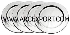 Assiettes de présentation noires mates, nouveau design élégant, décoration de luxe, meilleure qualité, vente en gros, vaisselle plaquée - Product Image 4