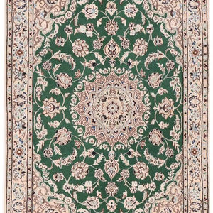 พรมเปอร์เซียนเนนีนแบบละเอียด9 La พร้อมไฮไลท์ผ้าไหมชุดพรมปูพื้นแบบผูกปม - Product Image 1