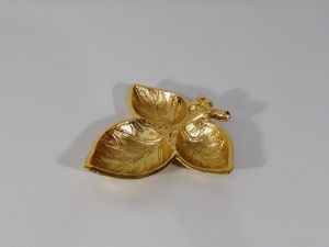 Tazón para Servir con Acabado de Bronce Aluminio Premium, Diseño Clásico de Hoja, Gran Venta, Diseño Moderno, Aspecto Vintage Premium, Tazón de Lujo Real - Product Image 4