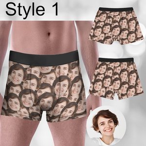 Calzoncillos Bóxer Clásicos de Cintura Alta para Hombre, Sublimados, Transpirables, de Alta Calidad, Diseño Urbano, Edición Navideña - Product Image 2