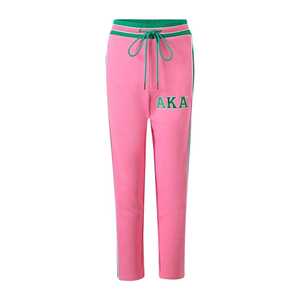 Pantalones Deportivos AKA Air Tech Fleece para Mujer, Color Rosa Verde, Joggers Atléticos, Calidad Premium, Ajuste Cómodo - Product Image 1