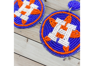 Handmade Beaded Gameday Customized Trendy Professional Luxury Baseball Soccer <b>Football</b> Basketball <b>Earrings</b> Strong Eco-Friendly - Product Image 2