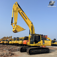 Excavatrice sur chenilles Komatsu PC400, 40 tonnes, grande pelle hydraulique lourde, moteur SAA6D125E5, d'occasion, japonaise, pour l'exploitation minière et les carrières