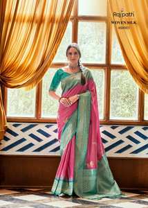 Premium Soft Silk Foil Print Designer Saree Collection for Women Party Wear <b>Indian</b> & <b>Pakistani</b> <b>Clothing</b> Wholesale Rate Rajpath - Product Image 2