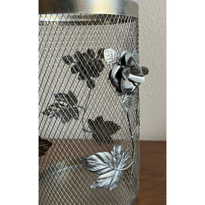 Cubo de basura redondo de alambre de hierro y metal, cubo de basura para interiores y exteriores chapado en oro de primera calidad, diseño maravilloso, cubo de basura de gran tamaño - Product Image 4