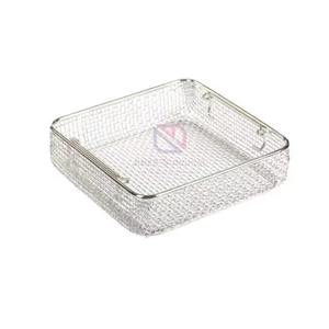 Panier en treillis métallique en acier inoxydable certifié CE 2026 pour instruments chirurgicaux, alimentation manuelle, garantie 3 ans, qualité supérieure - Product Image 1