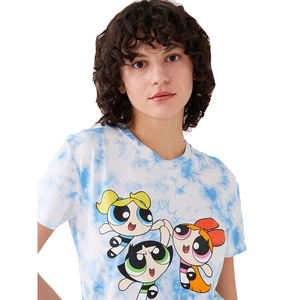 Camisetas de mujer de alta calidad Camiseta de algodón estampada a la venta Camiseta de manga corta con estampado personalizado y cuello redondo - Product Image 1