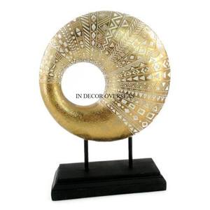 Most Fancy Unique Designer Irregular Shape High Grade Gold Plated Heavy Duty Metal Made Sculpture From India In Lowest Price - Product Image 4