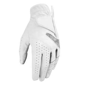 Hot Selling Factory Price Wholesale Customized logo Nano Breathable Soft <b>Men's</b> White Outdoor Sports Golf <b>Gloves</b> - Product Image 2