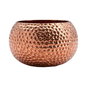 Elegante florero hecho a mano con aspecto de cobre martillado atemporal hecho a mano, acento de boda, decoración del hogar, flores de exhibición elegantes - Product Image 1