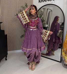 La mejor venta de vestidos Vintage con lentejuelas de encaje hasta el suelo de estilo afgano para mujer, diseño de bordado Simple informal, ajuste holgado - Product Image 2