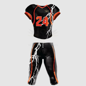 Meilleur uniforme de football américain pour hommes respirant 100% polyester, design et couleurs personnalisables, haute qualité, toutes saisons - Product Image 1