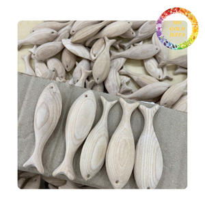 Pescado de madera artesanal | Para decoraciones y regalos del hogar | Origen de Vietnam - Product Image 4