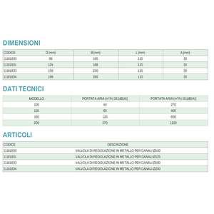 Válvula de Control de Flujo HVAC Tecnosystemi para Conductos Circulares de Construcción Metálica de Alto Rendimiento - Product Image 3